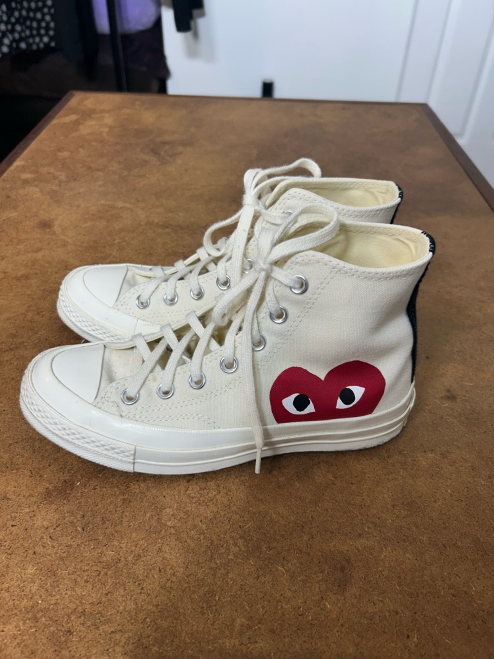 PLAY COMME des GARÇONS x CONVERSE Beige High-Top Women’s Size 7